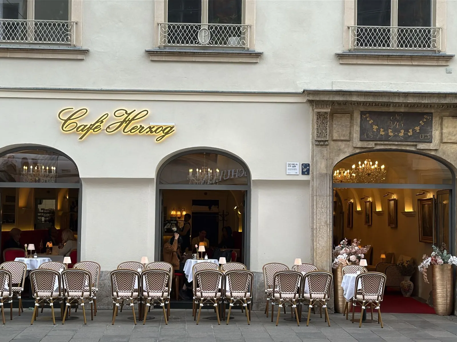 Herzogshof architecture and atmosphere in Graz old town