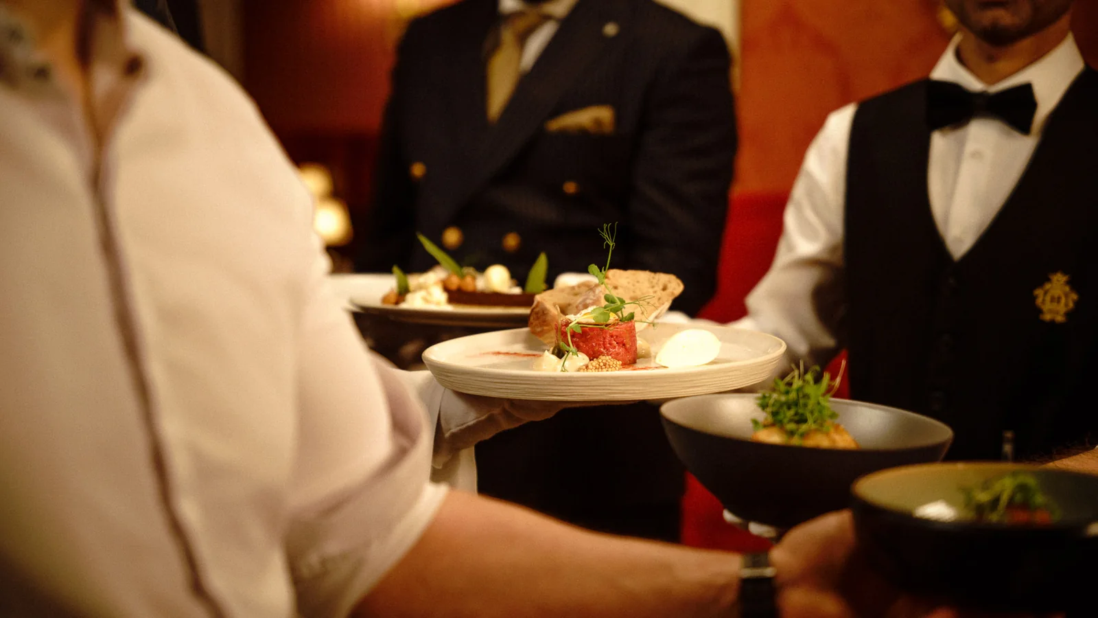 Seasonal lunch dishes at Café Herzog